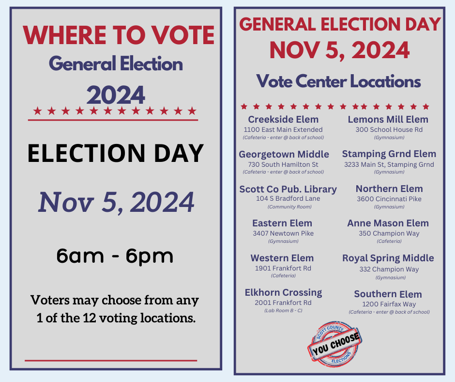 election day where to and list